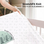 KeaBabies 2-Pack Baby Crib Sheets for Boys, Girls - 52x28 Viscose Derived from Bamboo Toddler Bed Sheets Neutral, Fitted Crib Mattress Cover for Standard Baby Bedding, Soft & Cozy (Bunnies)