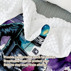 Personalized Baby Crib Bedding Set – Cool Astronaut Theme Nursery Bedding Sets 3 Piece with Custom Name Blanket, Fitted Crib Sheet & Changing Pad Cover – Ideal Newborn Gift for Boys