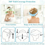Baby Shower Cap Shield - Adjustable Waterproof Shower Visor for Kids, Soft Baby Hair Washing Shield with Ear Protection, Perfect for Toddlers & Children (giant panda)