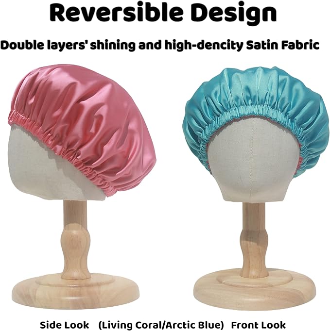 AKISS Baby Infant Newborn Toddler Satin Silk Hair Bonnet Cap for Sleeping 0-3 0-6 3-6 6-12 Months 1-2 1-3 Years