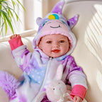 BABESIDE Lightweight Baby Doll Set – 15" Realistic Soft Doll for Girls, Easy to Carry & Hug – Pretend Play & Gift for Toddlers