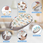 Baby Lounger - Breathable & Soft Baby Nest, Portable and Lightweight Tummy Time Lounger for Home and Travel, Ideal Newborn Babies Essentials Baby Shower Gifts