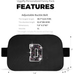 Graduation Gifts for Teens Kids Daughter Sister Her - Birthday Gifts for 3 4 5 6 7 8 9 10 11 12 13 Year Old Girls,Fanny Pack Crossbody Bag Belt Bag Cute Trendy Stuff | Black,Initial D