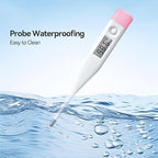 Digital Oral Thermometer for Adults and Children with LCD Display, Oral Thermometer for Baby with Fever Alarm Rectal & Underarm Use, Fast Reading Thermometer