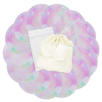 wegreeco Nursing Breast Pads (14 Pack) + Laundry Bag & Travel Storage Bag, 4.7 inch - Washable & Reusable Breastfeeding Nursing Pads (Plain Shape, Dreamy, Large)