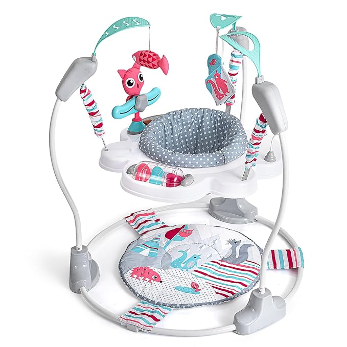 Portable Baby Activity Center Play Center 7-18 Months and Developmental Toys 7-18 Months,Pink