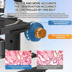 Biological Microscope Kit for Students ，LED Student Compound Monocular Microscope with Base, Suitable for Beginners Cell Phone Adapter, Upper and Lower Light, 100-1000x Magnification Powerful