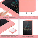 LCD Writing Tablet for Kids Doodle Board with Bag, Electronic Digital Colorful Screen Drawing Tablet, Etch a LEYAOYAO 10-Inch Drawing Pad Sketch Pads, Toy - Gift for 3-6 Years Old Girls Boys