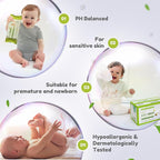 Yugi Green Baby Wipes – Unscented, Compostable, Biodegradable, Plant-Based, Fragrance-Free, for Sensitive Skin & Babies – 24 Packs of 72 (1728Count)