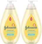 Johnson's Head-to-Toe Gentle Tear-Free Baby & Newborn Wash & Shampoo, Sulfate-, Paraben- Phthalate- & Dye-Free, Hypoallergenic Wash for Sensitive Skin & Hair, 27.1 fl. Oz (Pack of 2)
