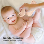 6-Pack Baby Washcloths - Soft Absorbent Viscose from Bamboo Wash Cloths for Babies, Kids, Toddlers, Infant, Newborn Bath Towels, Gentle on Sensitive Skin, 10x10 Reusable Face Towels (Peachy)