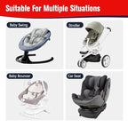 KAKIBLIN Baby Travel Pillow for Head and Neck, Upgraded Baby Support Pillow, Baby Neck Pillows for Car Seat,Pushchair,Travel,(Cross)