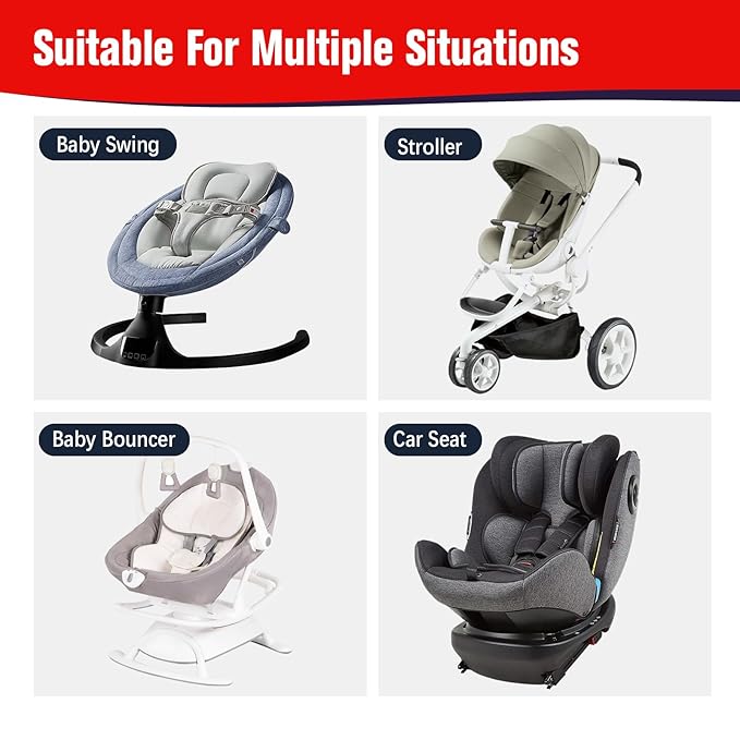 KAKIBLIN Baby Travel Pillow for Head and Neck, Upgraded Baby Support Pillow, Baby Neck Pillows for Car Seat,Pushchair,Travel,(Cross)