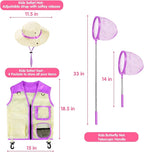 INNOCHEER Explorer Kit & Bug Catcher Kit for Kids Outdoor Exploration for Boys Girls 3-12 Years Old (Purple)