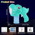 Onory 2 Pack Bubble Gun Machine for Kids, Bubble Gun with Bubble Solutions for Boys Girls, Bubble Blaster for Summer Toy, Party Favors, Outdoor & Indoor Activity, Birthday Gift, Bubble Blower