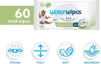 WaterWipes Sensitive+ Baby & Toddler Wipes, 3-In-1 Cleans, Cares, Protects, 99.9% Water, Textured Clean, Unscented & Hypoallergenic, 60 Count (1 Pack)