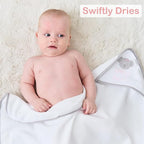 Viviland Baby Towels and Baby Wash Cloths Set Hooded Baby Towels Baby Wipes Absorbent Bath Face Towels Burp Cloths or Face Towels for Girl Boy 6-Pack Size 28 x 28 Inch(Pink Koala)