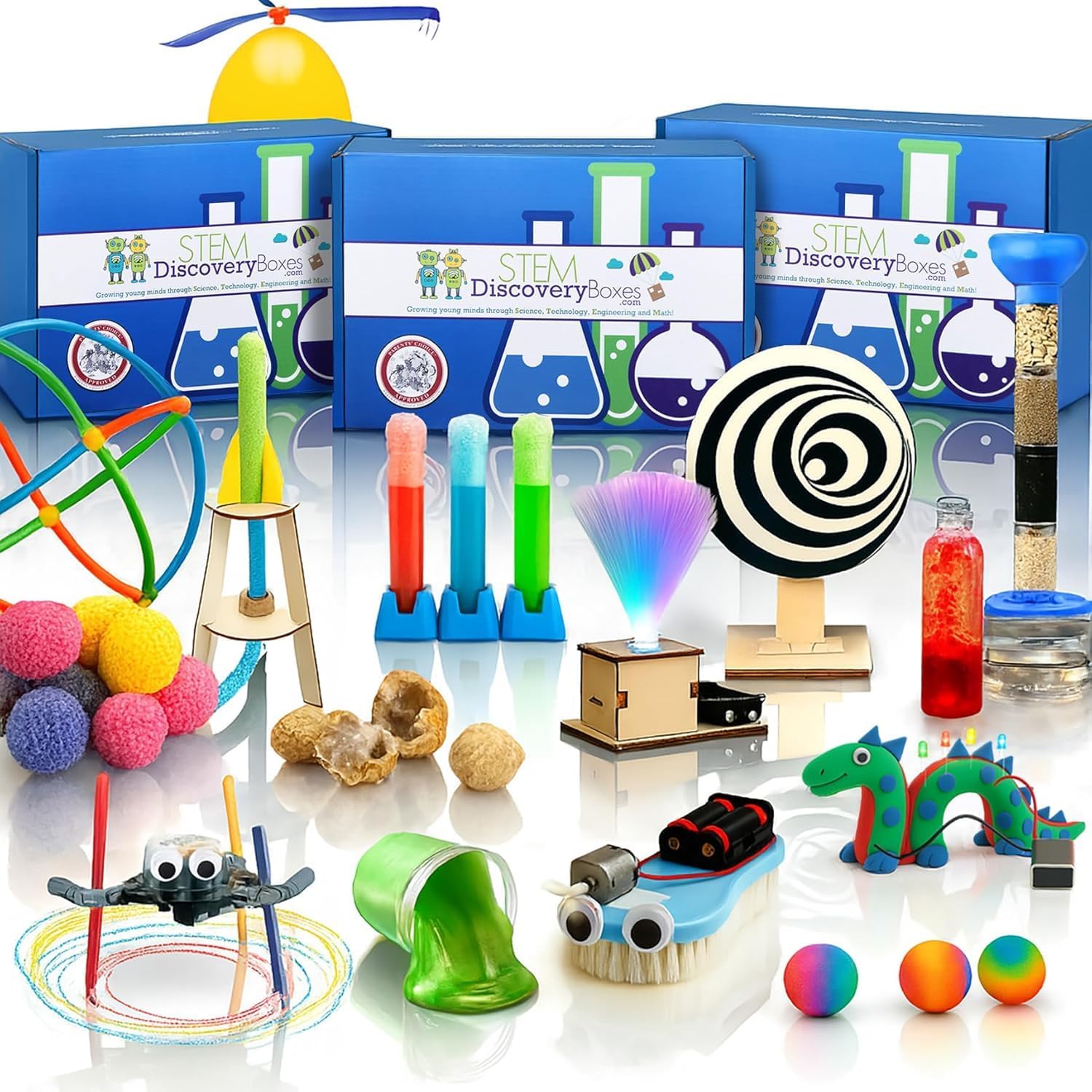 – 3 Month Subscription | 3 Science Kits, 9 Total Hands-On STEM Projects | Educational Building Learning Toys & Activities for Kids Ages 7-12 | Boys & Girls Gift