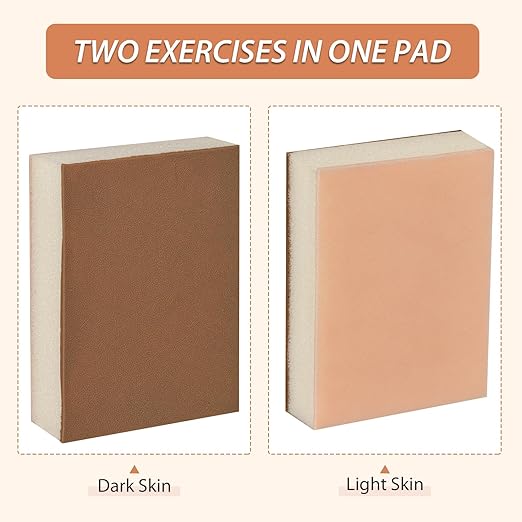 Silicone Sponge Injection Training Pad for Medical Student, Subcutaneous Injection Pad for Nursing Students, Injection Teaching Model with Absorbent Sponge (Training Use Only)