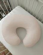 Nursing Pillow Covers, Muslin Nursing Cover for Breastfeeding Pillows, Comfortable for Baby Girls and Boys (White)