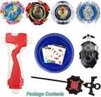 Battling Top Burst Stadium Battle Game Set,4 Spinning Tops 2 Launchers 1 Arena Combat Game,Battling Game Toys Birthday Gifts for 8-12 Boys Children Kids