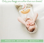 Travel Crib Fitted Sheets Compatible With Guava Lotus, Baby Bjorn, Dream on Me Travel Crib Light Playard – Fits Perfectly on 24 x 42” Mattress Without Bunching Up – Snuggly Soft Jersey Cotton – 2 Pack