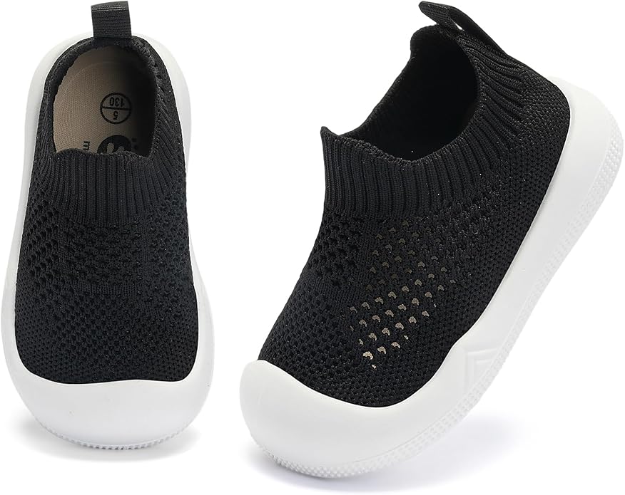 Engtoy Baby Shoes & Socks - Non-Slip Breathable Slippers with Soft Rubber Sole - Baby Boys & Girls Slip On Sneakers