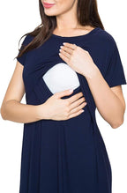 Smallshow Women's Maternity Nursing Dresses Split Long Dress for Breastfeeding