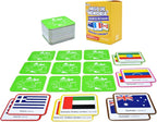 Menique, Juego de Memoria de Banderas del Mundo en español, para niños y adultos. Flags of The World, Memory Matching Game in Spanish, for Kids and Adults, 100 Tiles 50 Pairs.