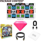 TV Dance Mat Games - Wireless Music Electronic Dance Mat Fun Dance Fitness Games for Kids, Christmas and Boys and Girls Birthday Gift Ideas, Silver Gray