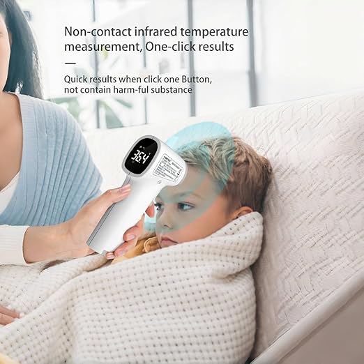 CONTEC Touchless TP500(LED) Smart Sensor Infrared Thermometer Medical Laser Temperature Infrared Temperature Gun LED,Digital Infrared Thermometer fo Babys,Adults, Kids,one-Year Warranty