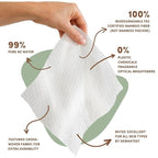 Terra Bamboo Baby Wipes: Kiwifruit Extract, 99.5% Pure New Zealand Water, 100% Biodegradable Bamboo Fiber, 0% Plastic, Unscented Baby Wipes for Sensitive Skin, 1 Pack of 70 Wipes