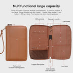 RFID Blocking Family Passport Holder Wallet 6,Premium Leather Travel Document Organizer for Women and Men,Travel Wallet for Credit Card