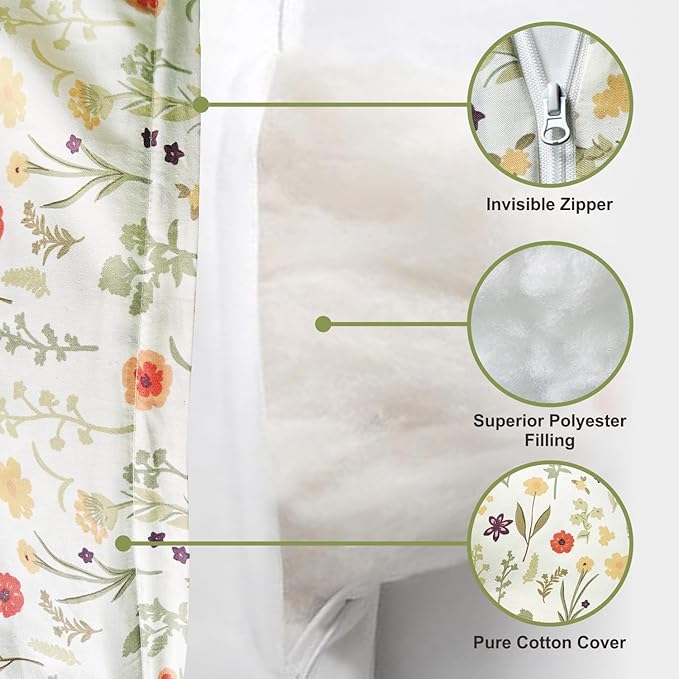 Nursing Pillow, Ergonomic Support Breastfeeding Pillow for Easier Breast Feeding and Bottle Feeding, Baby Feeding Pillow with Machine Washable Cotton Cover (Leave)