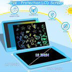 Decute Kids Toys LCD Writing Tablet with Stylus, 10 Inch Erasable Toddlers Doodle Board, Reusable Drawing Pad for Kids, Educational Christmas Birthday Gift for 3 4 5 6 7 8 Girls Boys Toddler Blue