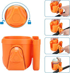 Accmor Stroller Cup Holder with Phone Holder, Bike Cup Holder, Universal Cup Holder for Uppababy Nuna Doona Strollers, 2-in-1 Cup Phone Holder for Stroller, Bike, Wheelchair, Walker, Scooter