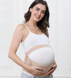 NeoTech Care Pregnancy Support Maternity Belt, Waist/Back/Abdomen Band, Belly Brace (Size L, Beige Color)