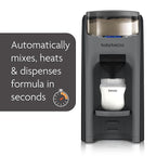 Baby Brezza New and Improved Formula Pro Advanced Formula Dispenser Machine - Automatically Mix a Warm Formula Bottle Instantly - Easily Make Bottle with Automatic Powder Blending, Charcoal