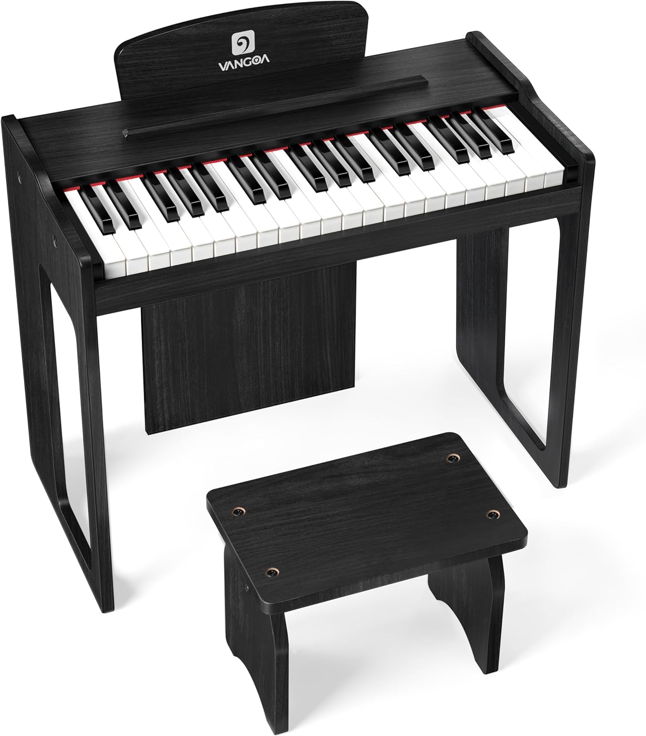Vangoa Kids Piano Keyboard, 37 Keys Digital Piano for Kids, Music Educational Instrument Toy, Wood Piano for Girls and Boys,Classic Black
