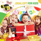 Binoculars for Kids, Kids Binoculars Toys for 3 4 5 6 7 8 Years Boys and Girls, Set with Magnifying Glass & Compass - Birthday Gifts Outdoor Toy for Kid Ages 3-8 Toddler Camping (Yellow)