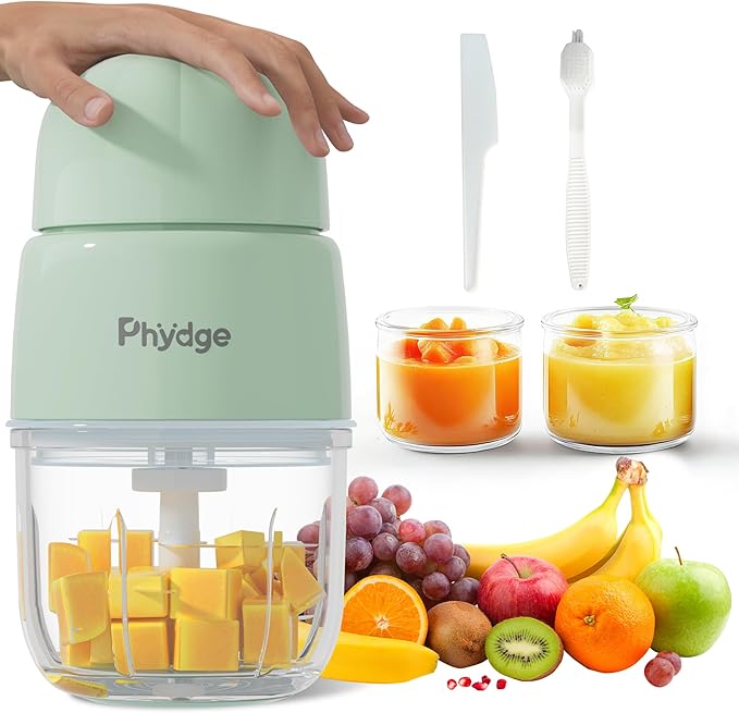 Baby Food Maker Blender, 10oz Baby Food Puree Maker, Food Processor for Baby Foods Fruit Vegetable Meat, 10-Second Quick Soft Food Prep for Baby-Upgraded