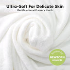 6-Pack Cotton Baby Washcloths for Newborn - Organic Cotton Muslin Soft Wash Cloths for Babies, Infant, Kids, Toddler Towels for Boy, Girl, Super Absorbent Face Cloths, Scratch-Free Baby Rags (Fleur)