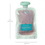 Infantino Reusable Squeeze Pouches for Homemade Baby Food, 3.5 oz, Pack of 25 - BPA, PVC, and Phthalate-Free, Freezer-Safe, with Clear Window and Labeling Space