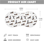 1 Pack Muslin Burp Cloths Great Dane Dogs White Cotton Baby Burp Cloths Absorbent Soft Burping Cloth Washcloths for Newborn Babies Boys Girls 22x11 Inch