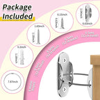 Anti Tip Furniture Anchors (6 Packs) Furniture Anchors for Baby Proofing, Earthquake Straps for Furniture Dresser Wall Safety Anchor Furniture Safety Straps Wall Straps, Silver