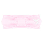 Creative Knitwear West Virginia Mountaineers Infant Girls Pink Solid Hair Knot Headband Embroidered Logo - Size Newborn - 4T