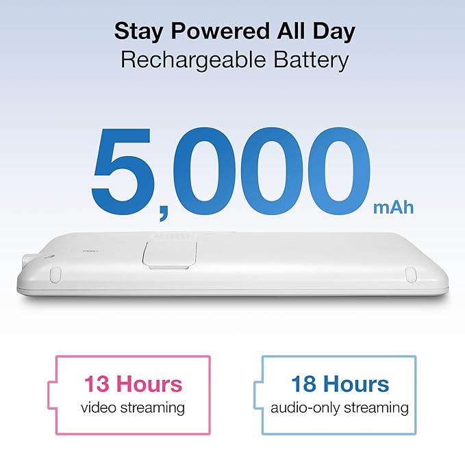 VTech Smart WiFi 7” HD Display Video Baby Monitor, 1080p HD Camera via App, Pan-Tilt-Zoom, Night Light, 2-Way Talk, 2K CMOS Video Sensor, Wide-Angle Viewing, Rechargeable Battery, Free App: RM7866HD