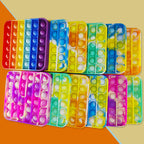 24 PCS Pop Fidget Sensory Toys for Party Favors,Push Pop Bubble Silicone Squeeze Sensory Toys for Kids Adult Autism Special Needs Stress Relief Gift for Birthday Christmas Valentine Classroom Prizes