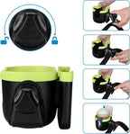 Accmor Stroller Cup Holder with Phone Holder, Bike Cup Holder, Universal Cup Holder for Uppababy Nuna Doona Strollers, 2-in-1 Cup Phone Holder for Stroller, Bike, Wheelchair, Walker, Scooter