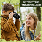 Libima 24 Pcs Binoculars for Kids Educational Compact Kids Binoculars with Neck String Toddler Telescope for Boys Girls Learning Bird Watching Camping Hiking Travel Safaris Birthday Gifts(Black)